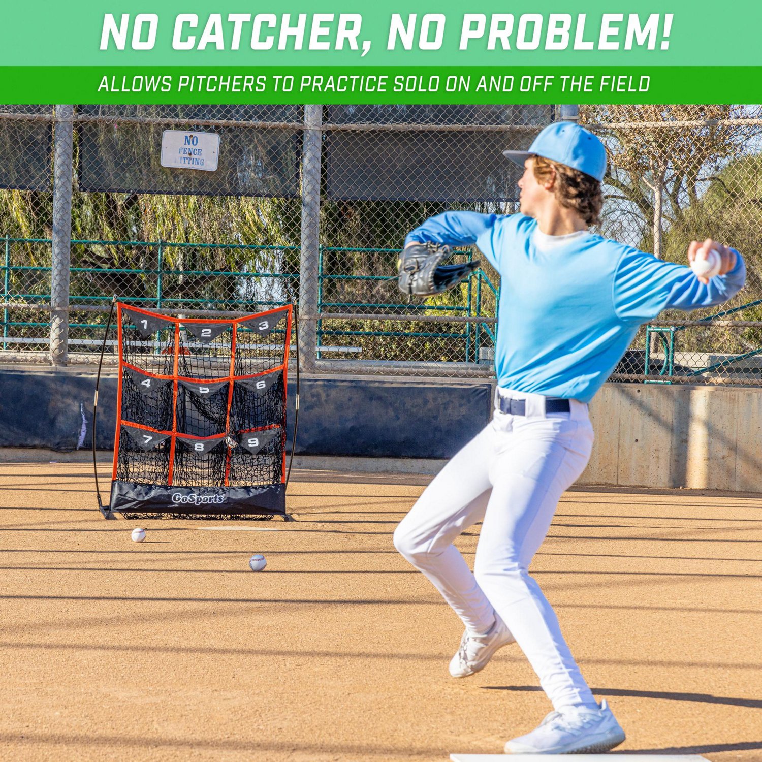 GoSports 9 Pocket Strike Zone Pitching Net                                                                                       - view number 6