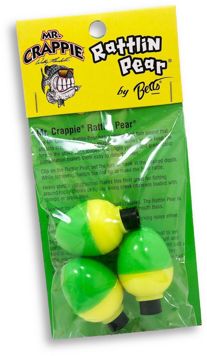 Mr. Crappie Rattlin Pear 3-Piece Pack