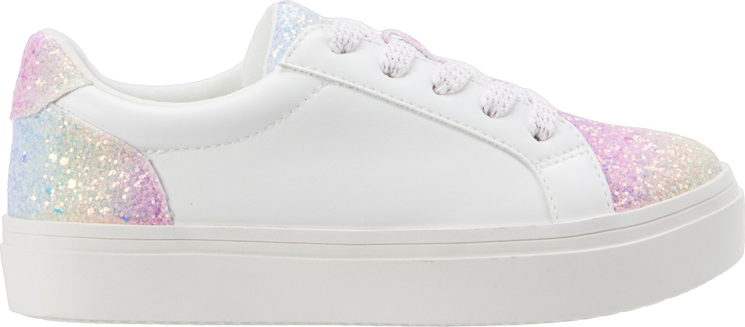Magellan Outdoors Girls' Rainbow Glitter Shoes