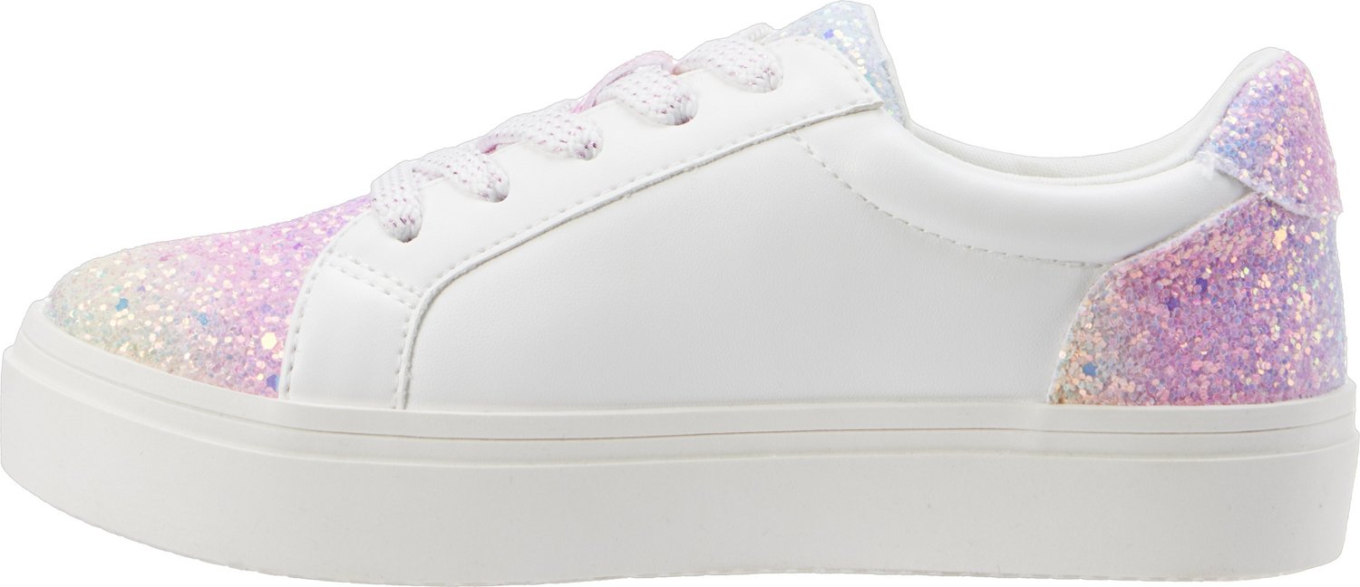 Magellan Outdoors Girls' Rainbow Glitter Shoes