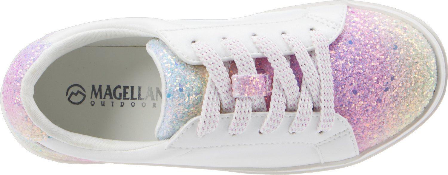 Magellan Outdoors Girls' Rainbow Glitter Shoes