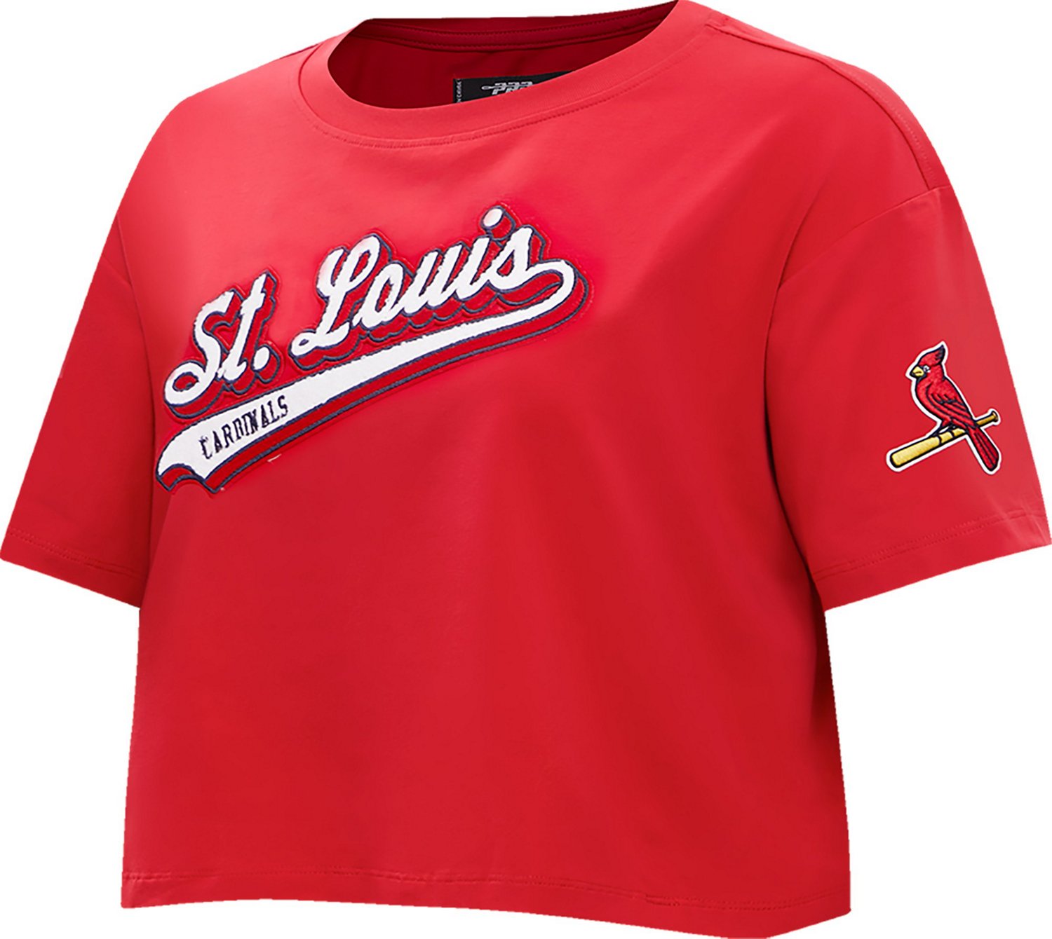 Pro Standard Women's St. Louis Cardinals Script Tail Boxy T-shirt
