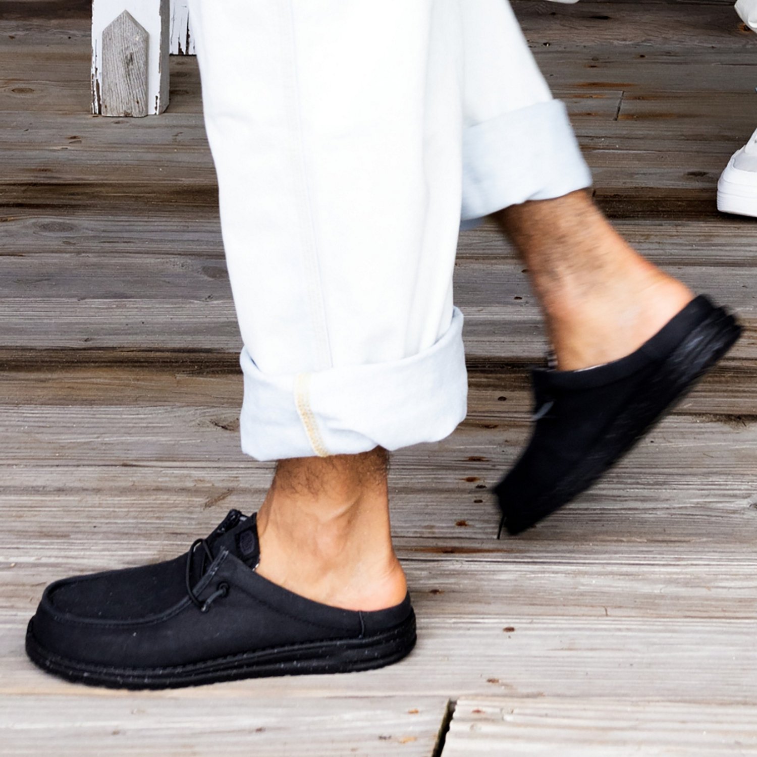 HEYDUDE Men's Wally Canvas Mule Shoes                                                                                            - view number 5