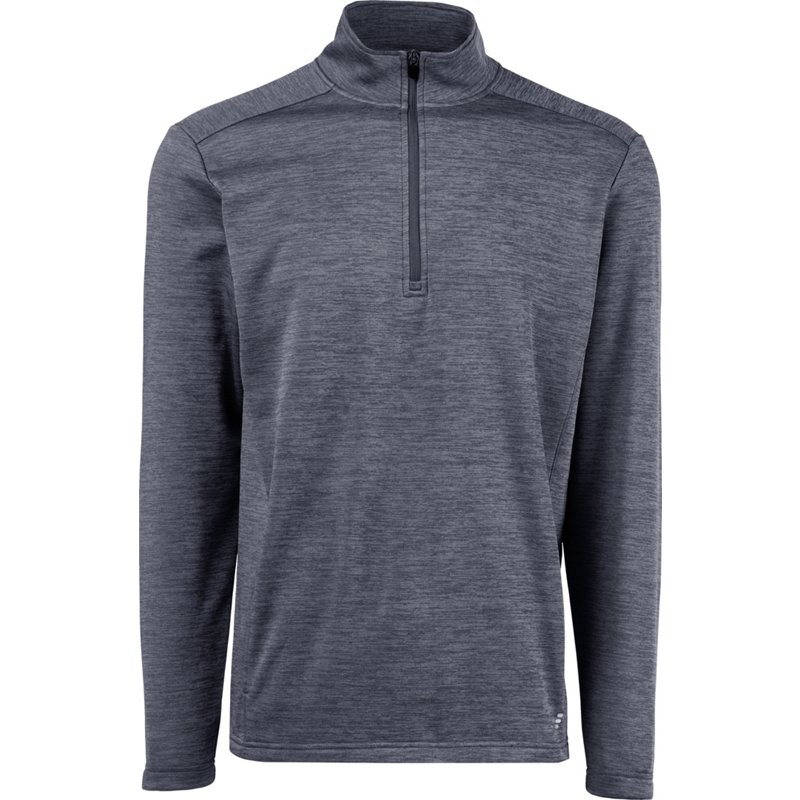 BCG Men's Performance Quarter-Zip Top Dark Shadow Melange, Medium - Men's Athletic Fleece at Academy Sports