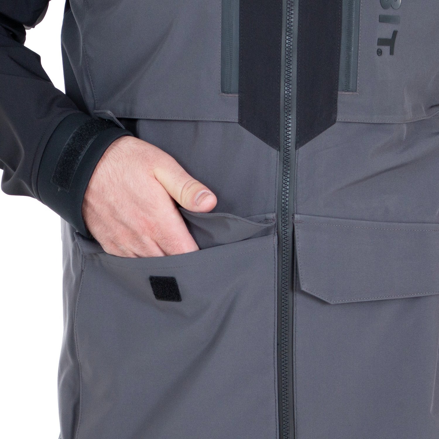 Habit Men's Shadow Series Anglers Bluff Rain Fishing Jacket - view number 5