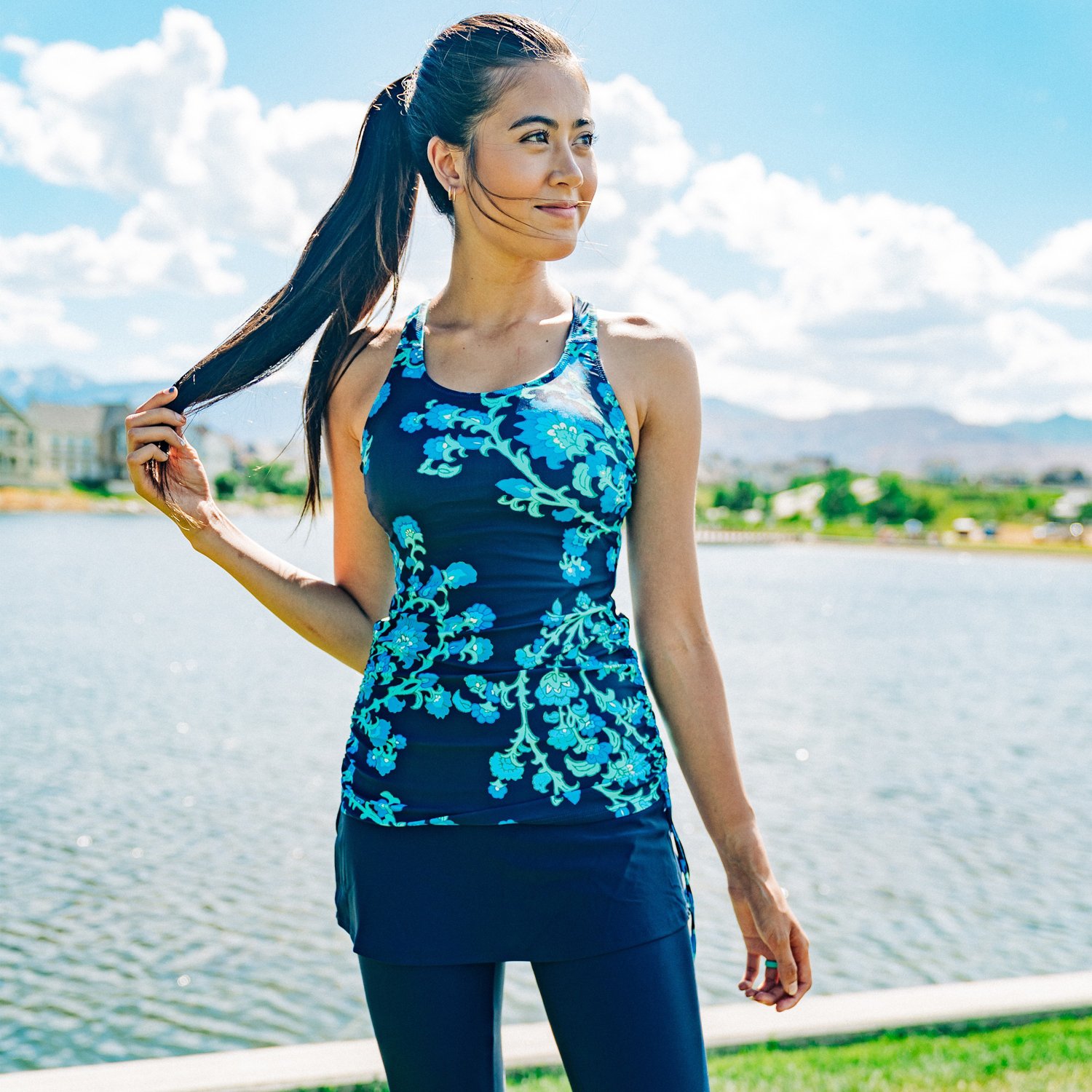 Calypsa Women's Maya Tankini Swim Top - view number 3