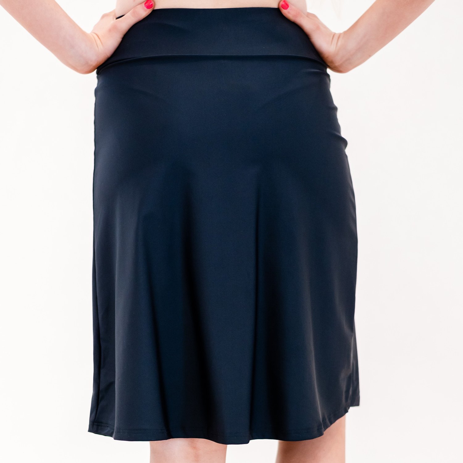 Calypsa Women's Knee Length Plus-Size Swim Skort - view number 2