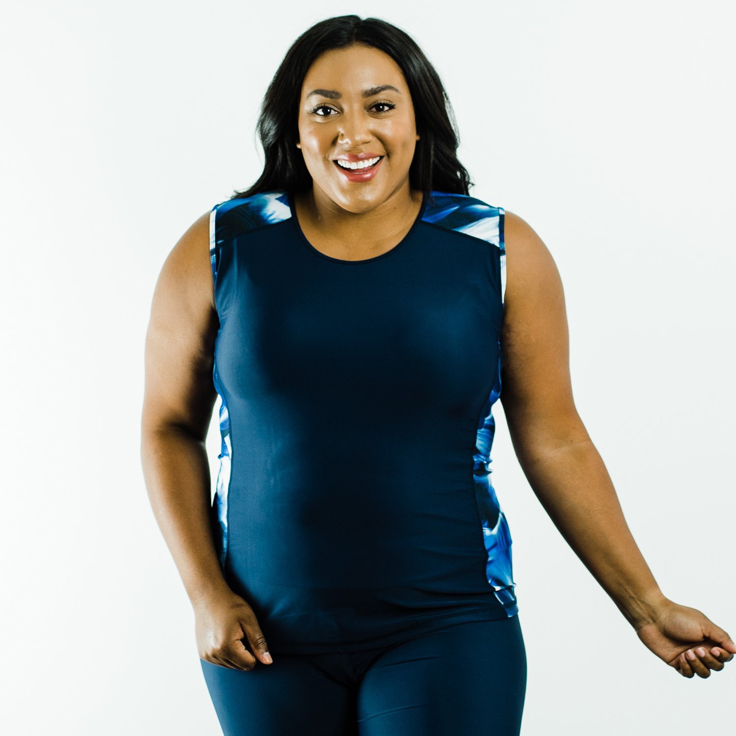 Calypsa Women's Loose Fit Maya Plus-Size Swim Top | Academy