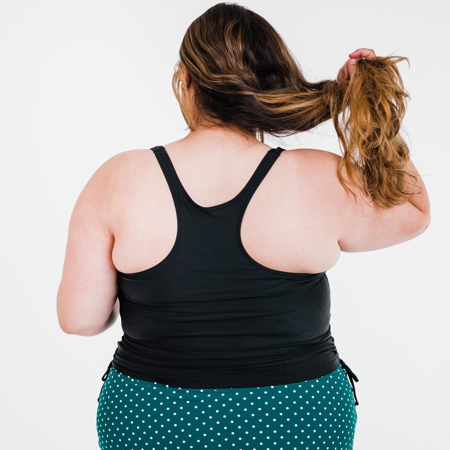 Calypsa Women's Maya Tankini Plus-Size Swim Top with Removable Cups - view number 2