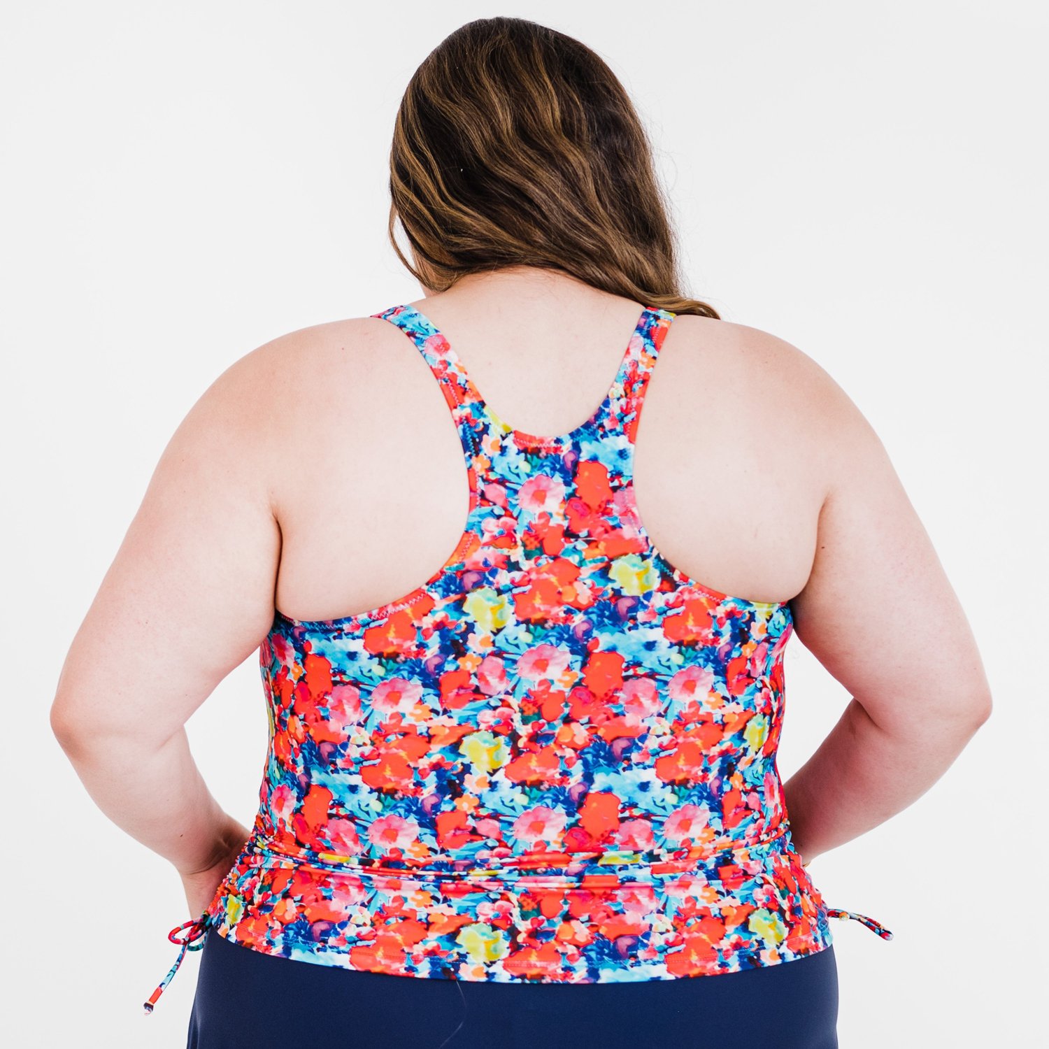 Calypsa Women's Maya Tankini Plus-Size Swim Top with Removable Cups - view number 2