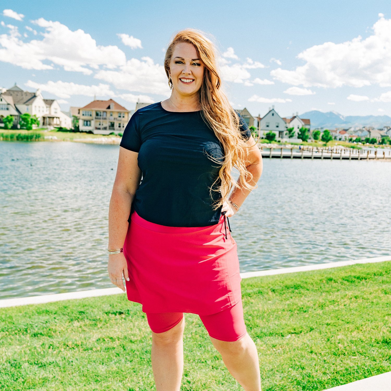 Calypsa Women's Adele Plus Size Swim Top - view number 3