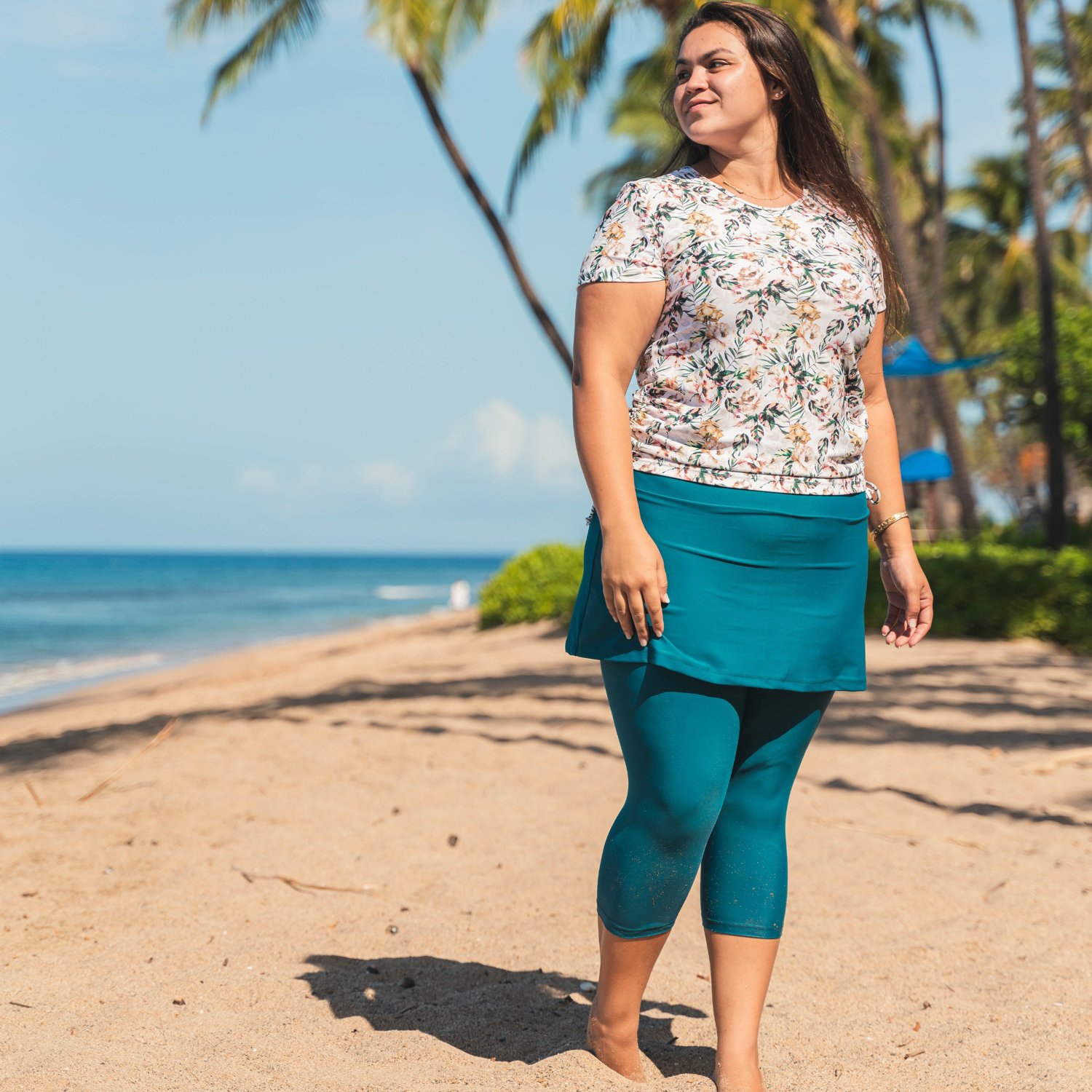 Calypsa Women's Adele Plus Size Swim Top - view number 3