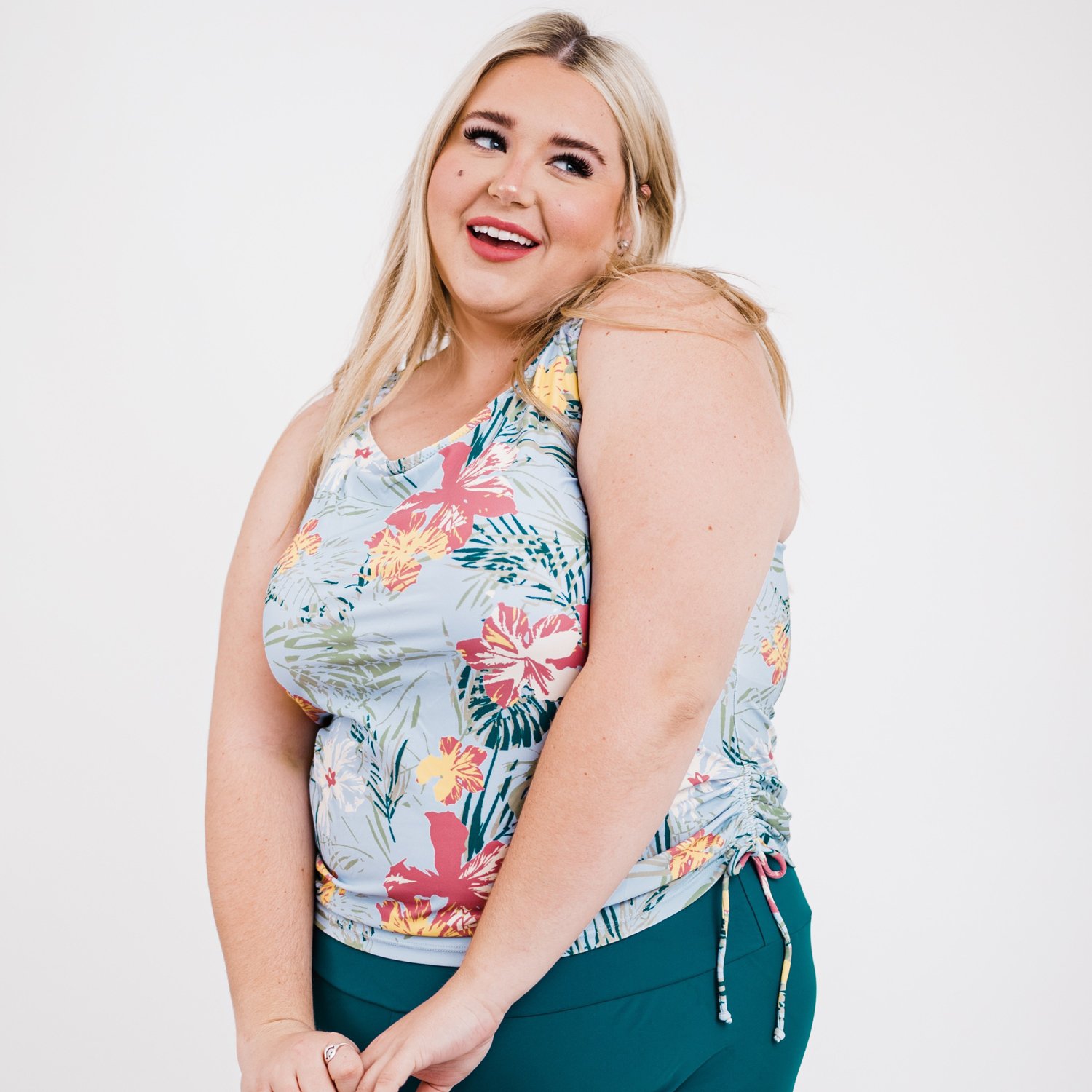 Calypsa Women's Maya Tankini Plus-Size Swim Top                                                                                  - view number 2