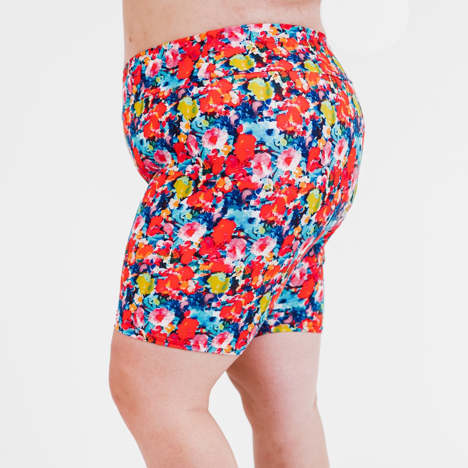 Calypsa Women's Mid-Thigh Plus-Size Swim Shorts - view number 3