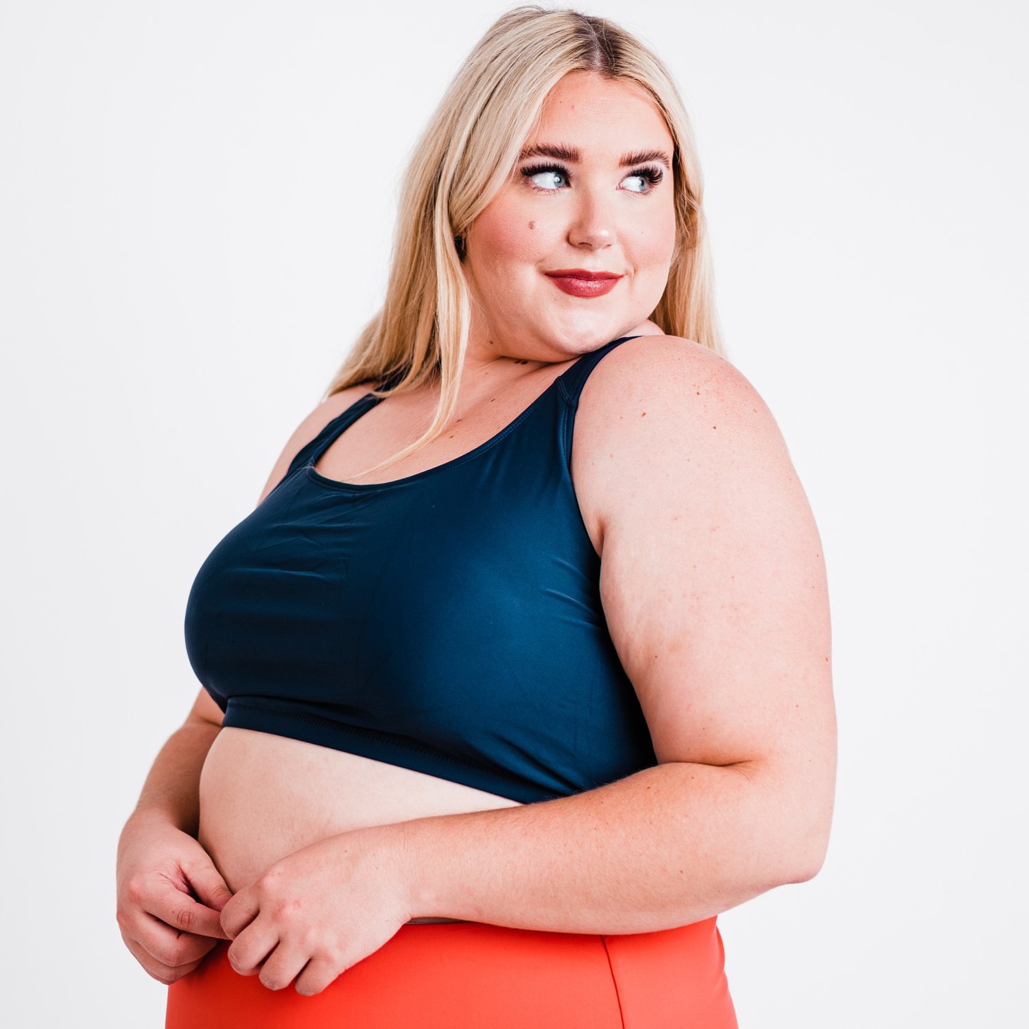 Calypsa Women's Racerback Removable Plus-Size Swim Bra - view number 3