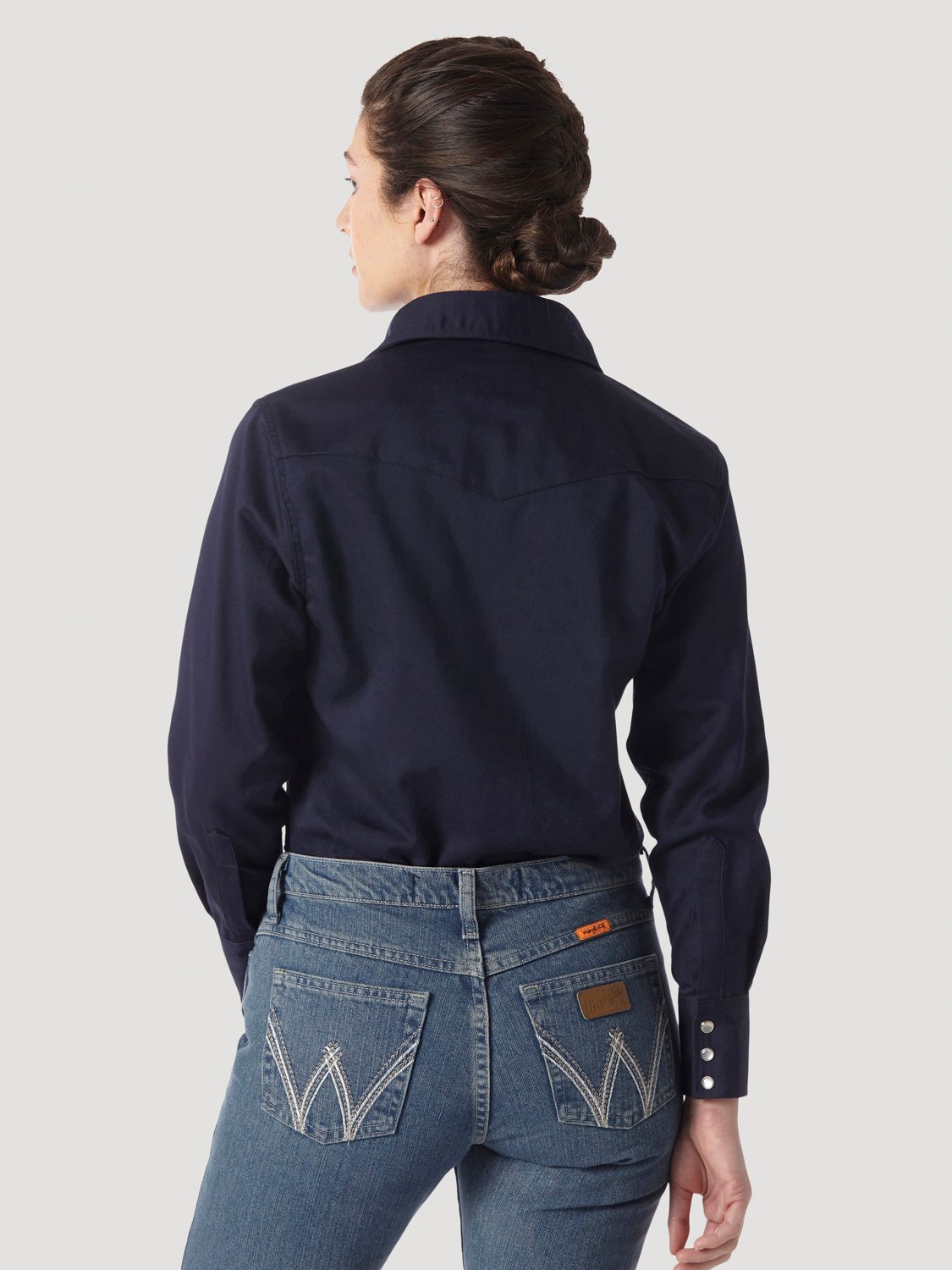 Wrangler Women's FR Solid Long Sleeve Shirt                                                                                      - view number 2