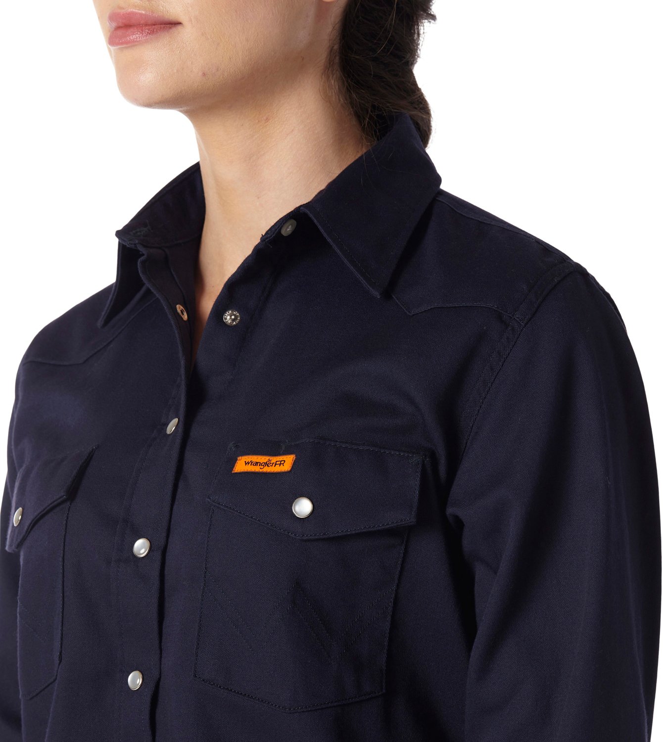 Wrangler Women's FR Solid Long Sleeve Shirt                                                                                      - view number 3