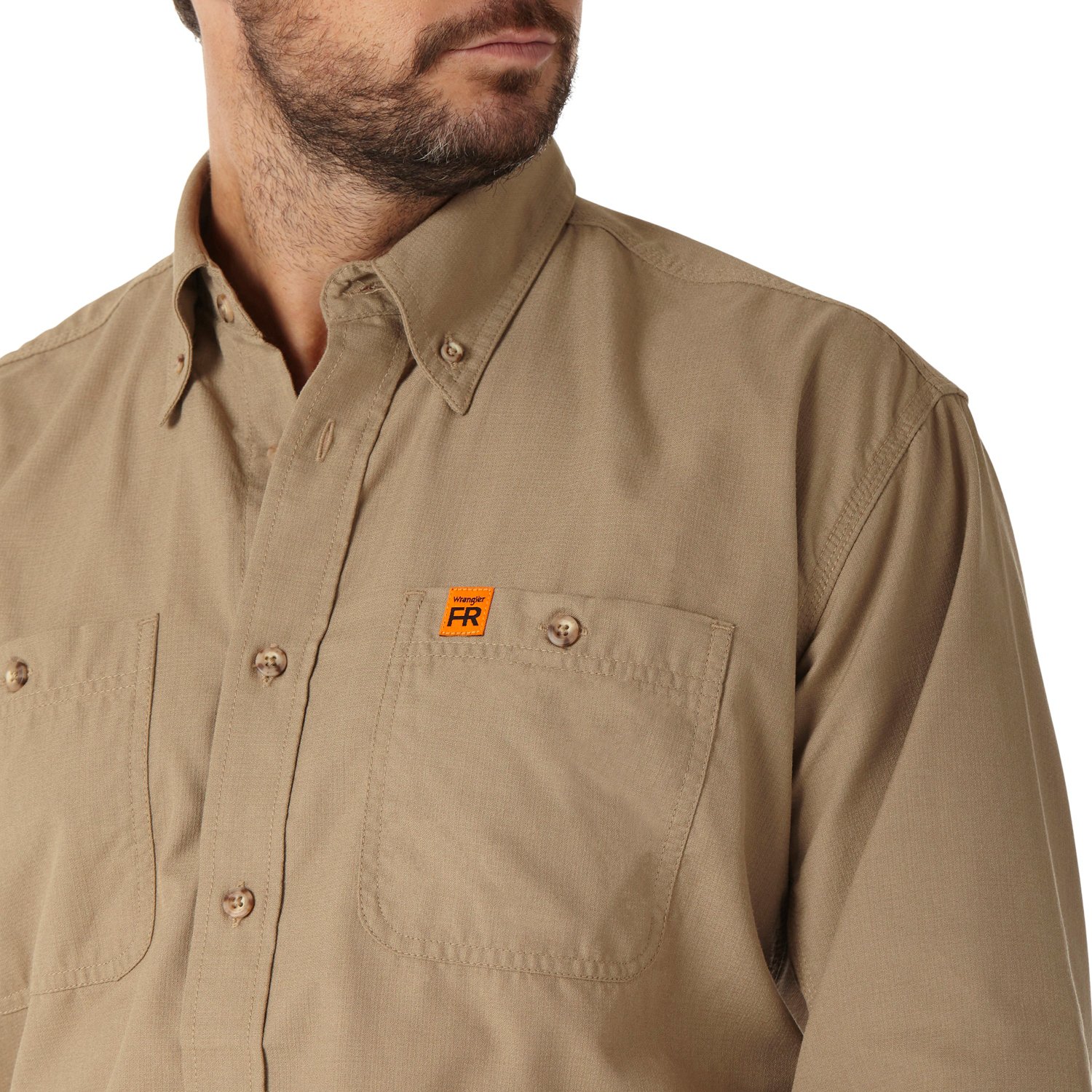 Wrangler Men's Riggs Workwear FR Twill Solid Work Shirt - view number 3