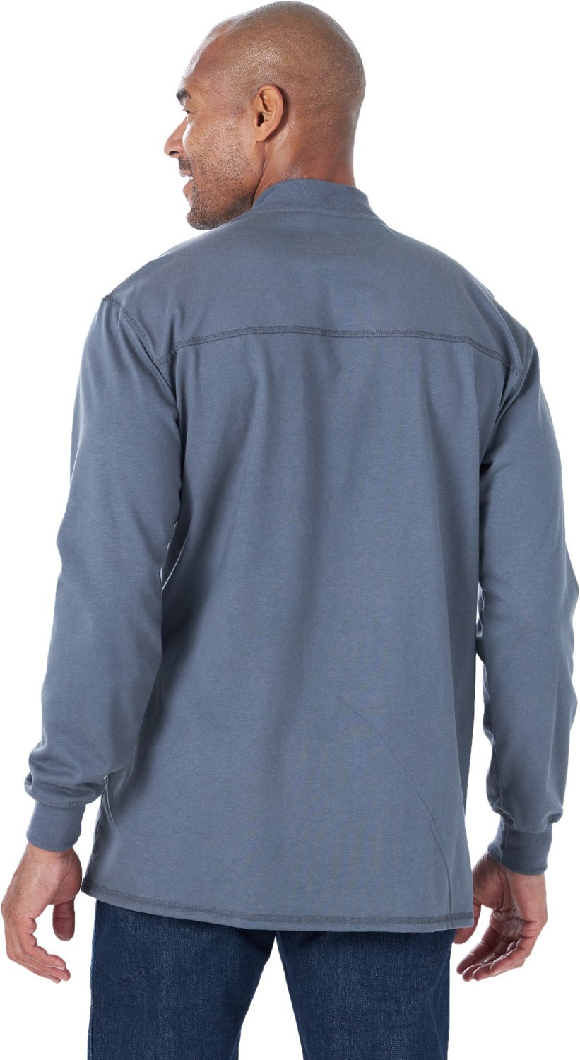 Wrangler Men's Flame Resistant Workwear Long Sleeve Henley Shirt - view number 2
