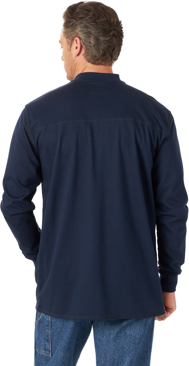 Wrangler Men's FR Workwear Long Sleeve Henley Shirt                                                                              - view number 2