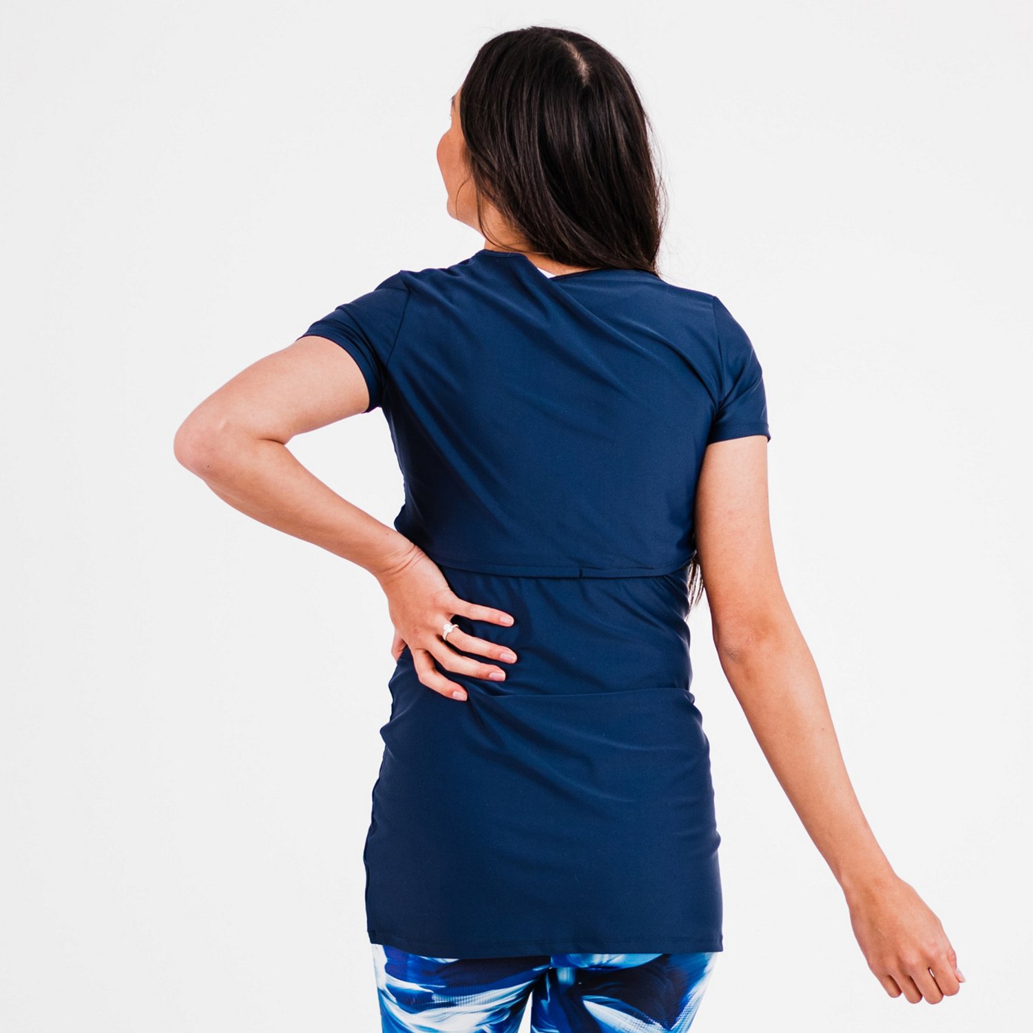 Calypsa Women's Nikki Nursing and Maternity Plus-Size Swim Tunic                                                                 - view number 3