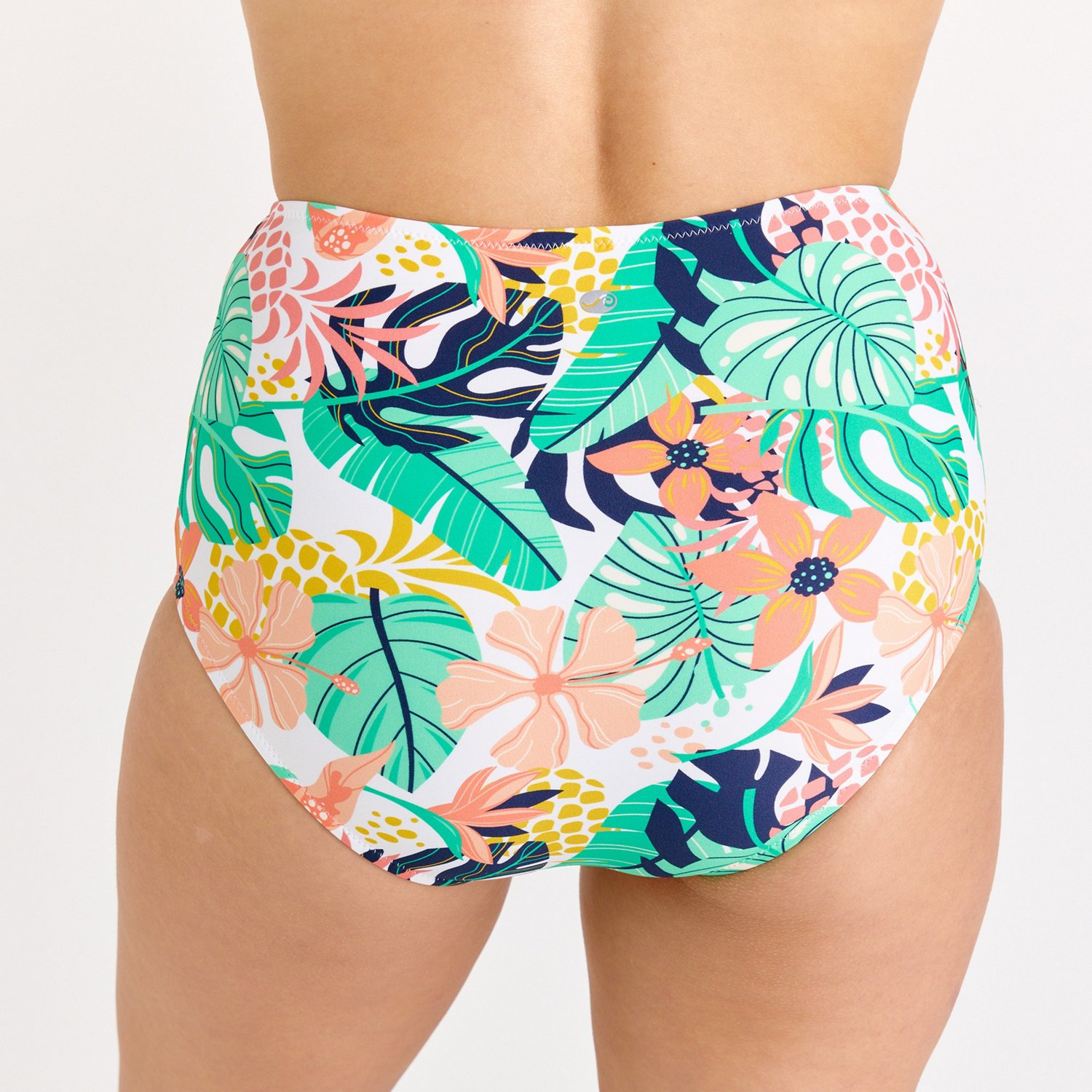 Calypsa Women's High-Waisted Bikini Bottom with Front Tie - view number 2
