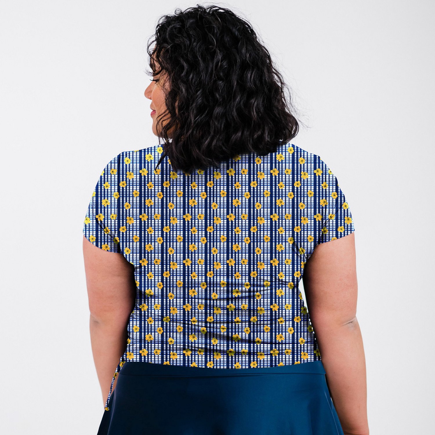 Calypsa Women's Adele Plus Size Swim Top - view number 2