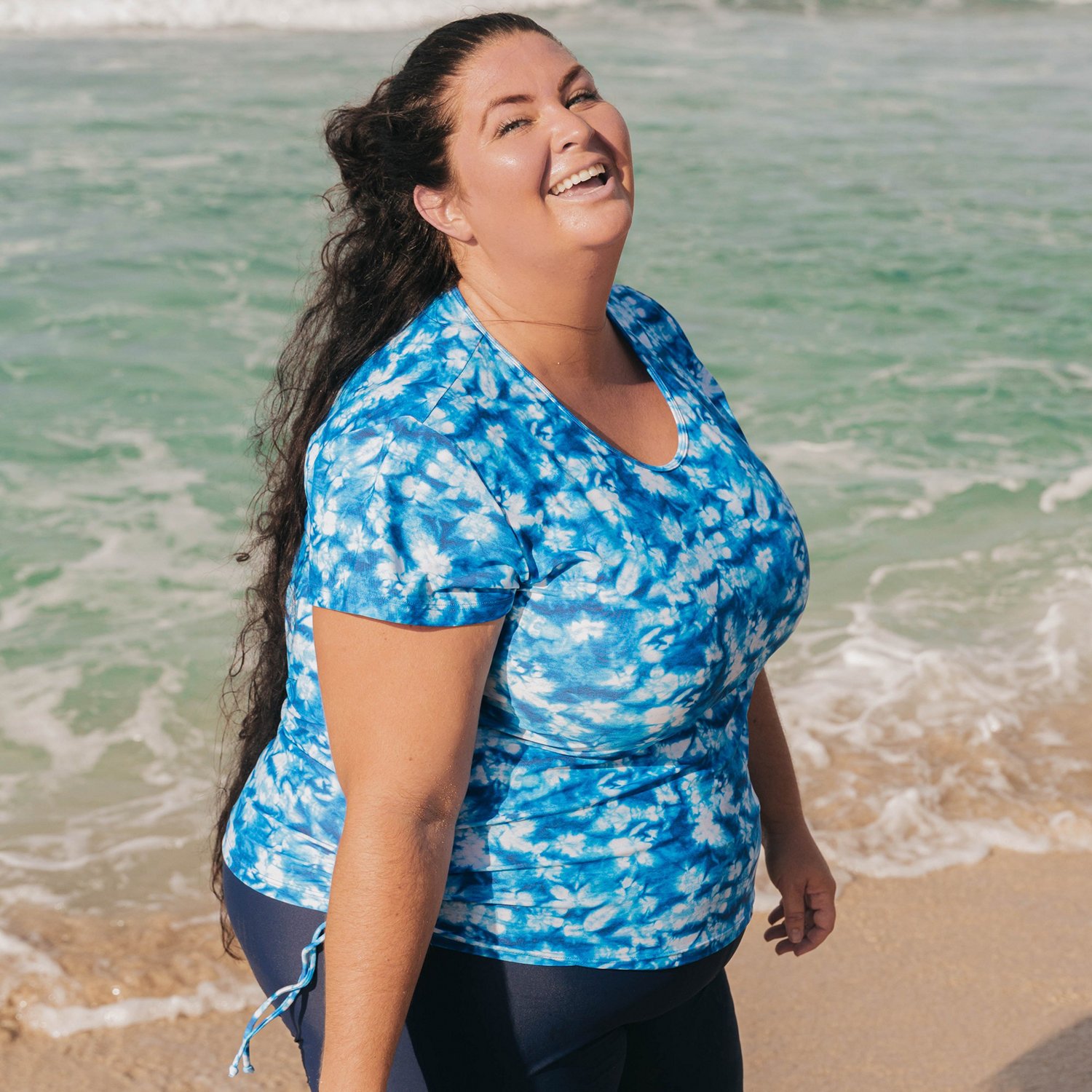 Calypsa Women's Adele Plus Size Swim Top - view number 3