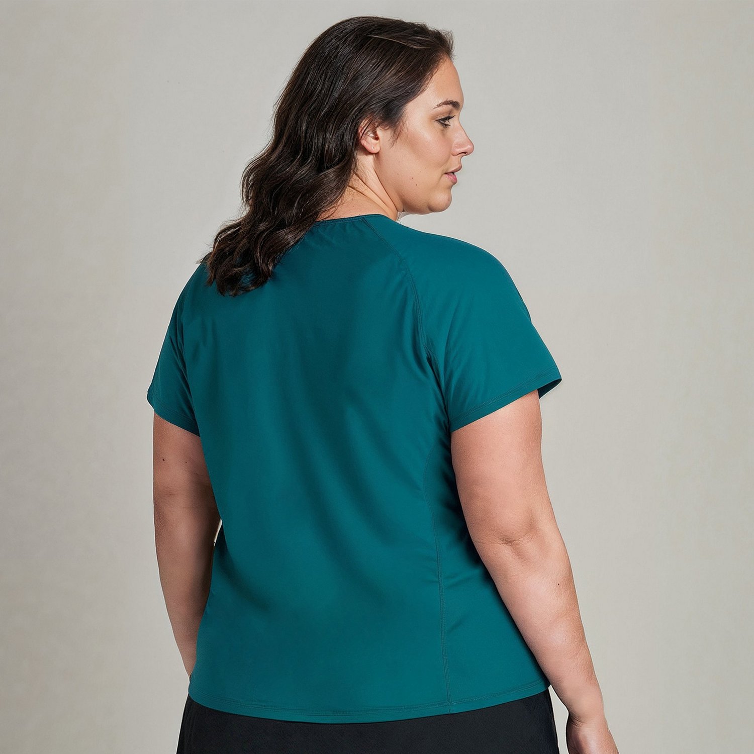 Calypsa Women's Loose Fit Adele Plus-Size Swim Top                                                                               - view number 2