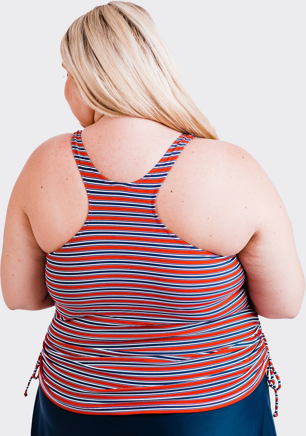 Calypsa Women's Maya Tankini Plus-Size Swim Top with Removable Cups - view number 2