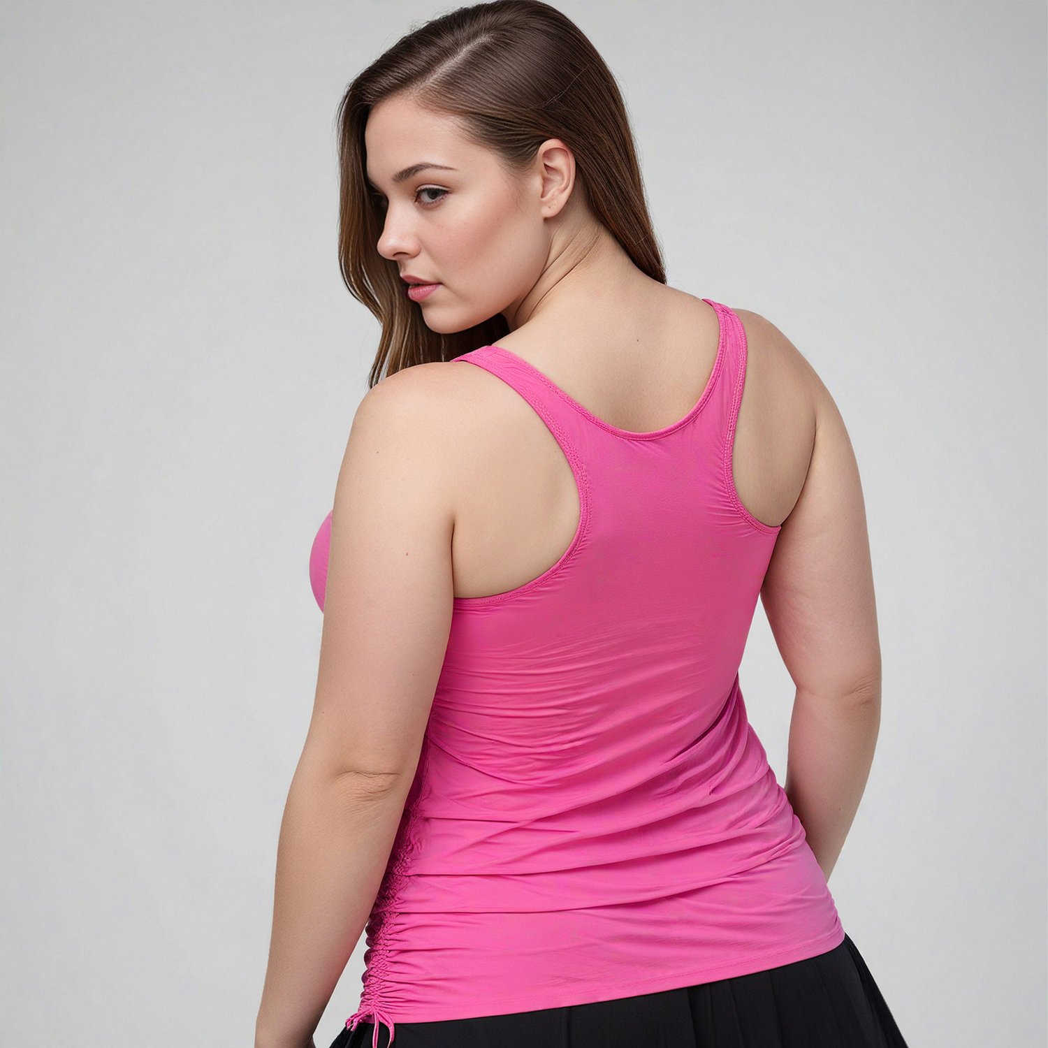 Calypsa Women's Maya Tankini Plus-Size Swim Top                                                                                  - view number 2