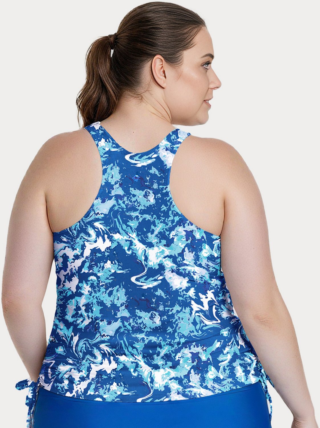 Calypsa Women's Maya Tankini Plus-Size Swim Top                                                                                  - view number 2