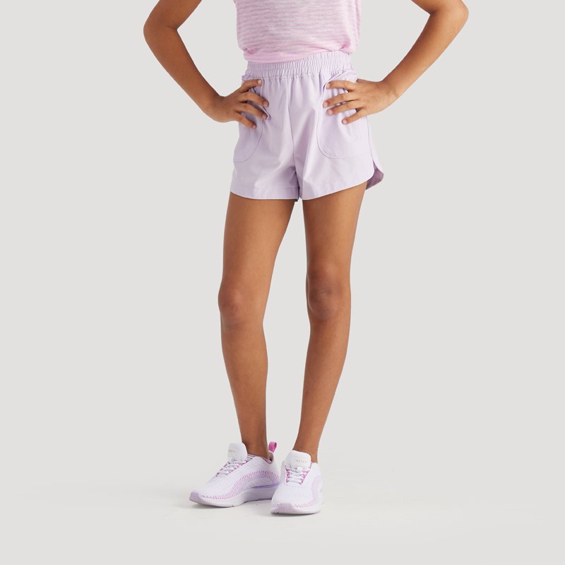 Freely Girls' Mira Shorts 3 in Orchid Petal, Medium - Girl's Athletic Shorts at Academy Sports