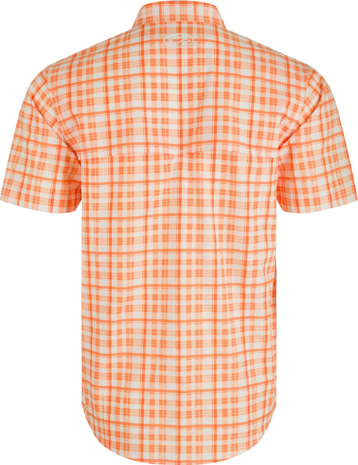 Drake Men's Clemson University HC Windowpane Plaid Short Sleeve Shirt                                                            - view number 2