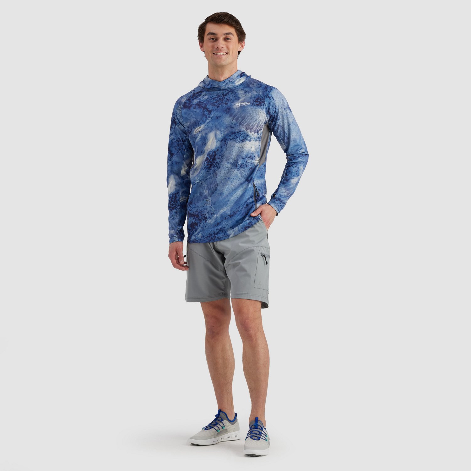 Magellan Outdoors Men's Pro Fish Jacob Wheeler RealTree Storm Pullover  Hoodie