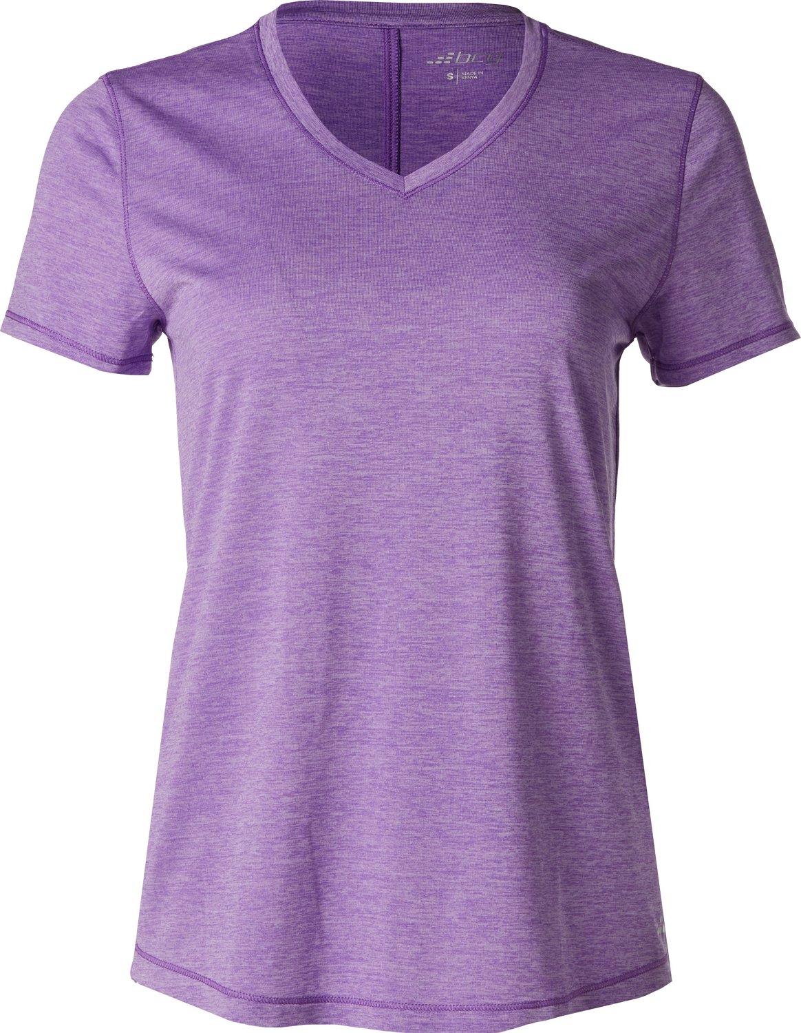 BCG Women's Turbo Melange V-neck T-shirt                                                                                         - view number 1 selected