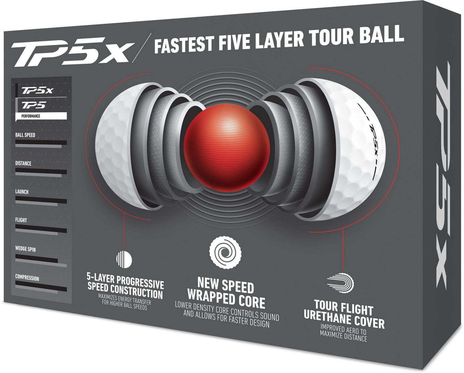 TaylorMade 2024 TP5 Golf Balls 12-Pack                                                                                           - view number 2