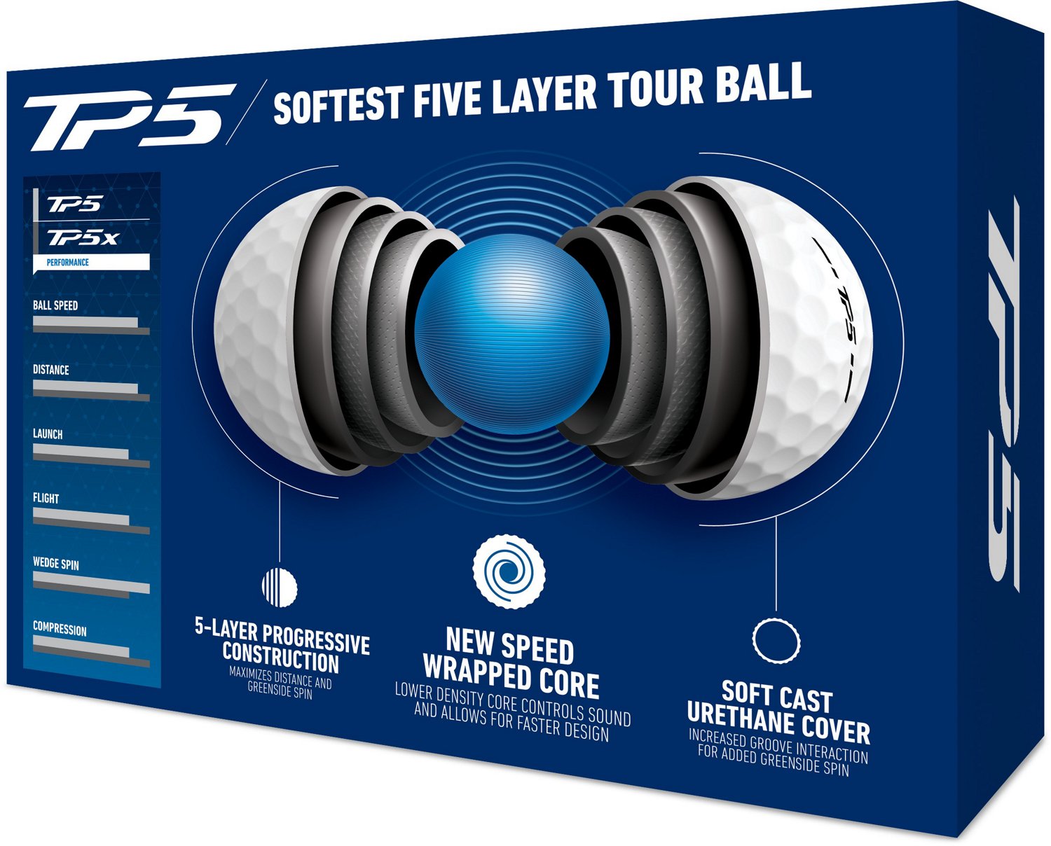 TaylorMade 2024 TP5 Golf Balls 12-Pack                                                                                           - view number 2