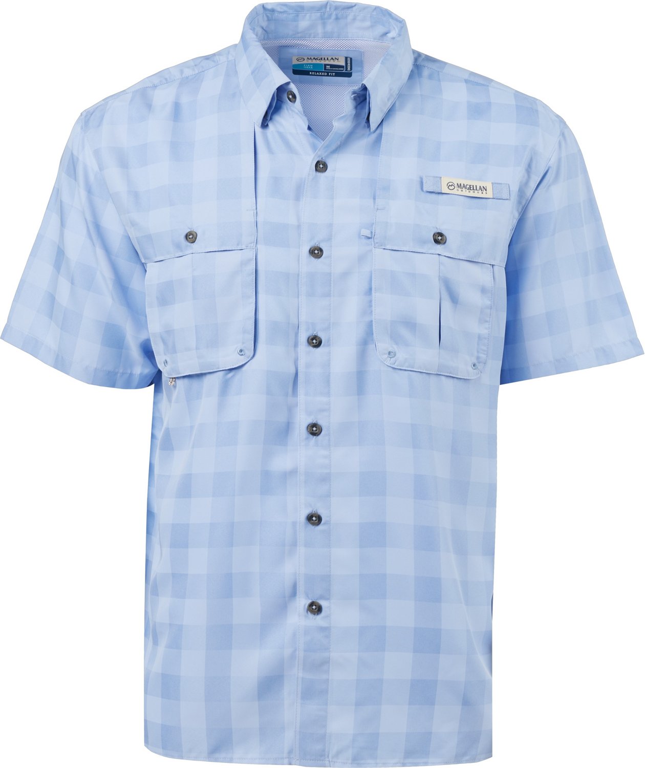 Magellan Outdoors Men's Aransas Pass Heather Plaid Fishing Shirt - view number 3