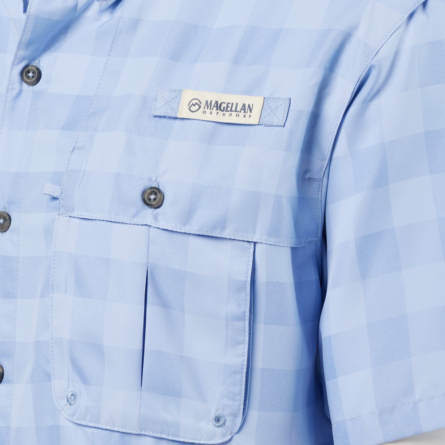 Magellan Outdoors Men's Aransas Pass Heather Plaid Fishing Shirt - view number 5