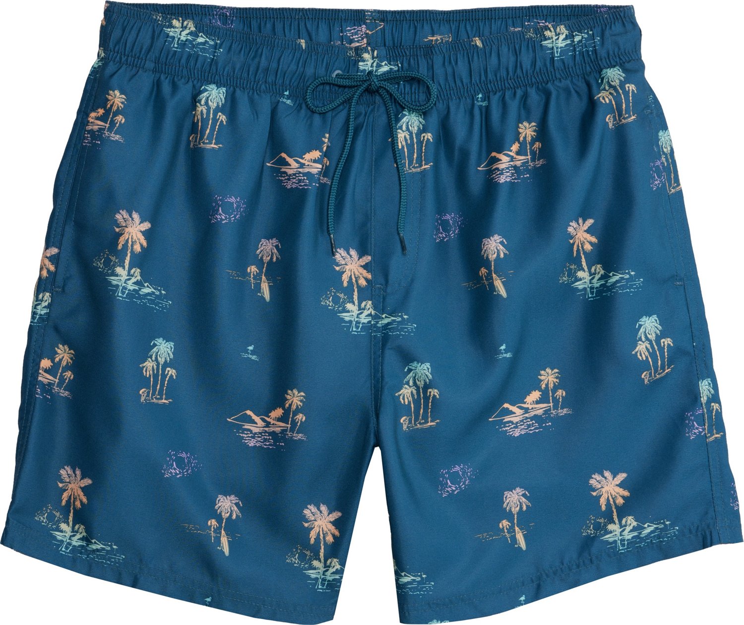 Burnside Men’s Palm Tree Icon Volley Swim Shorts                                                                               - view number 1