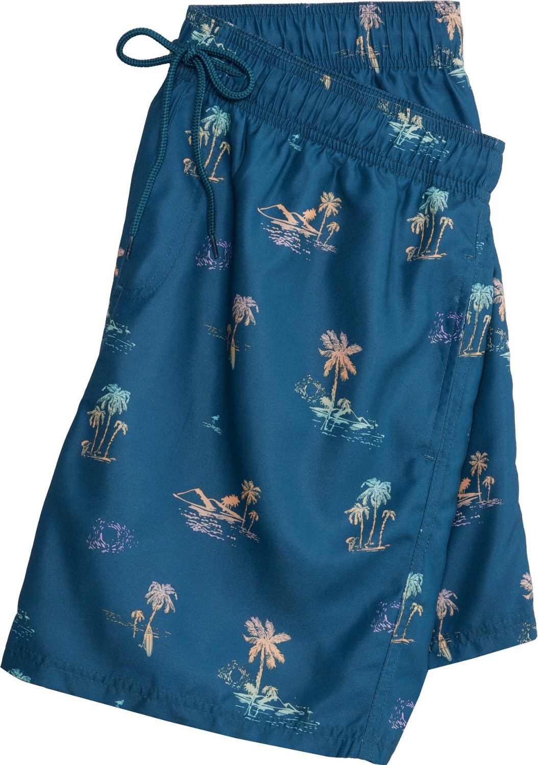 Burnside Men’s Palm Tree Icon Volley Swim Shorts                                                                               - view number 3