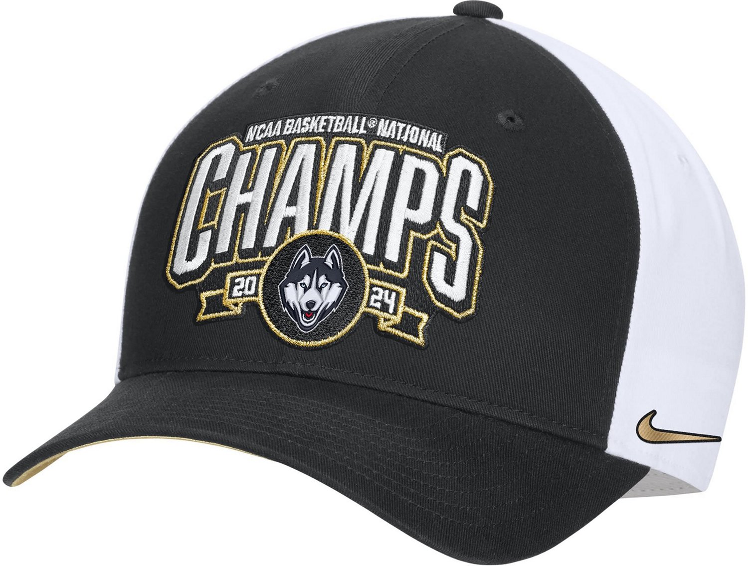 Nike Men's UConn Huskies 2024 Men's Basketball Champs Locker Room Hat                                                            - view number 1