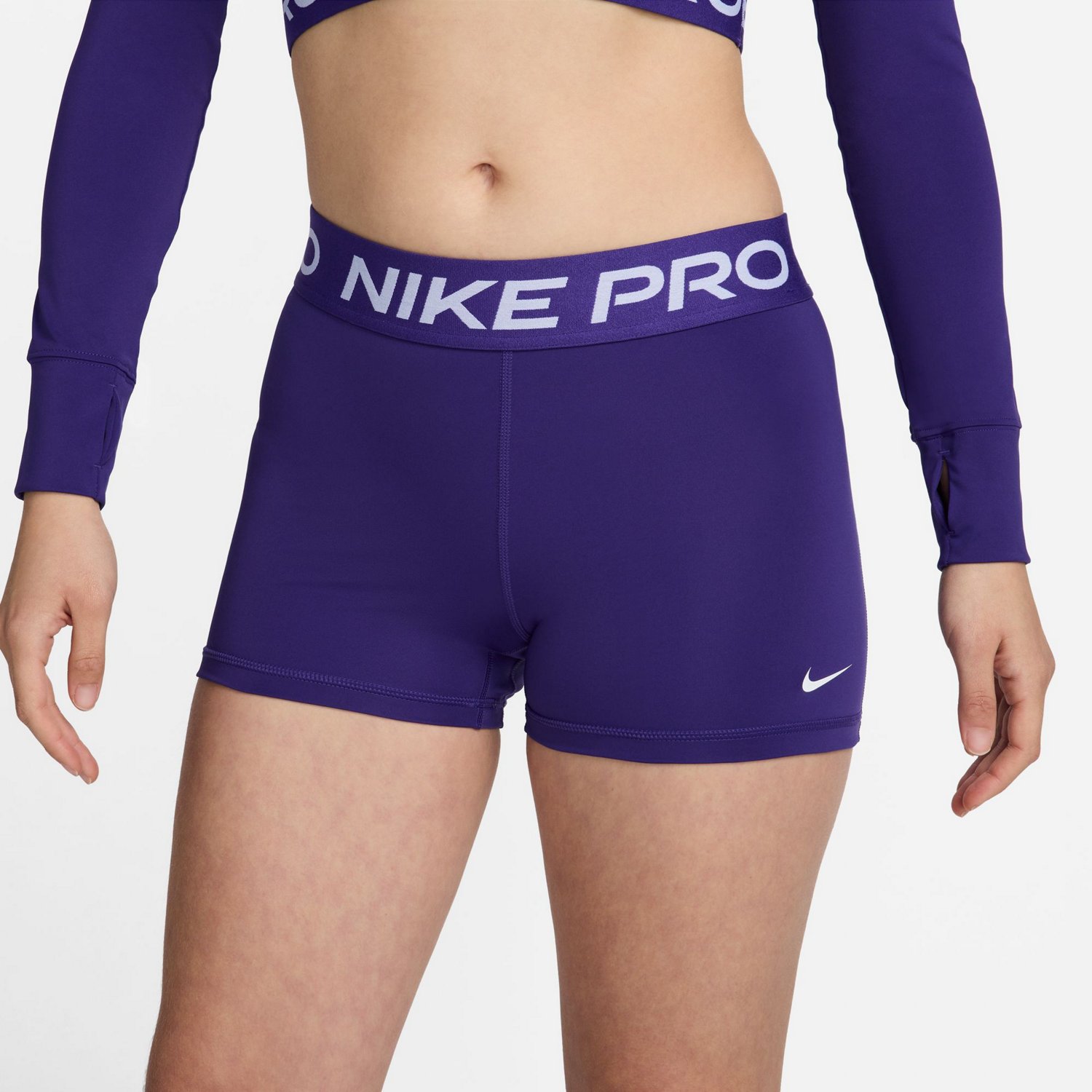 Nike Women s Pro 365 Shorts 3 in Court Purple White