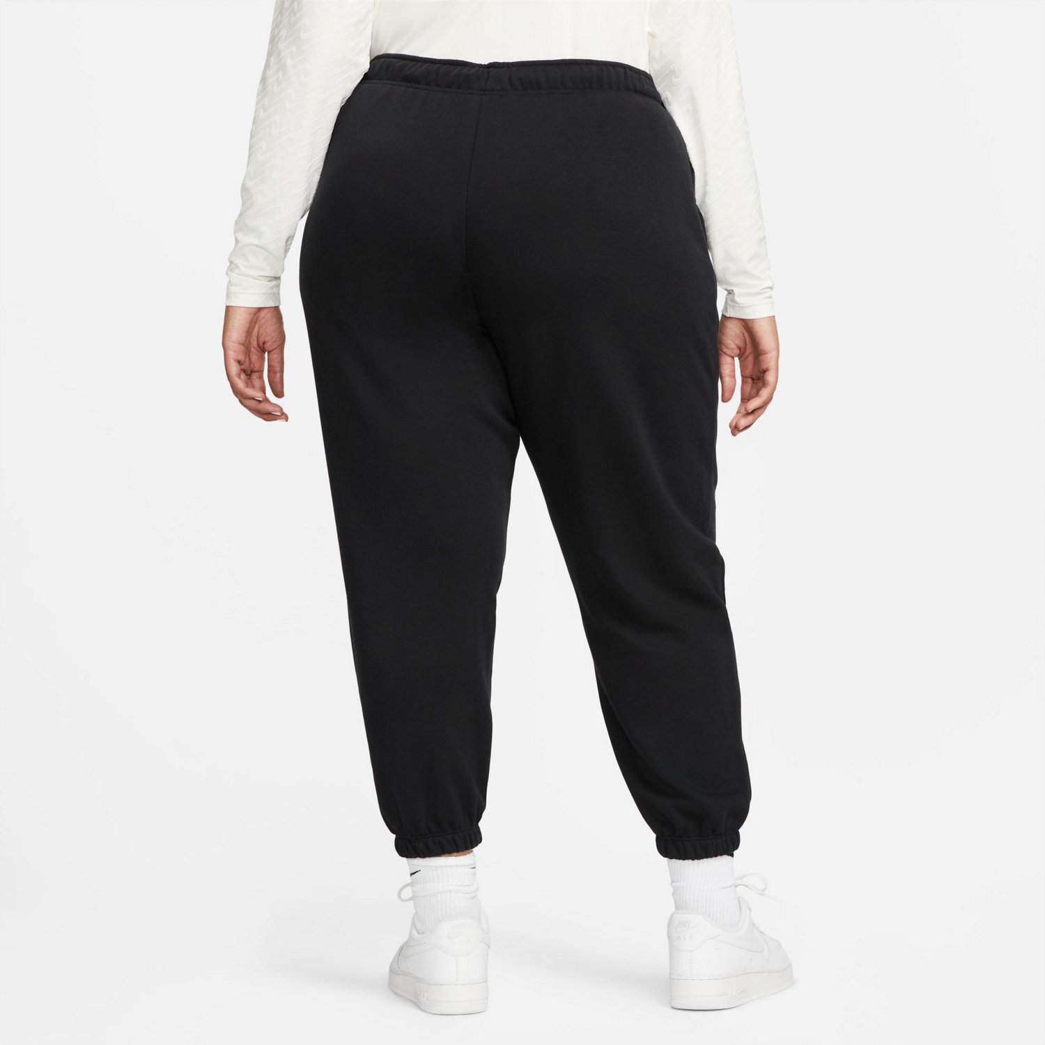 Nike Women s Sportswear Club Fleece Midrise Oversized Plus Sized Sweatpants Academy