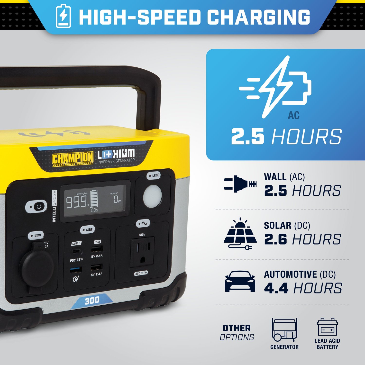 Champion 285 Wh Portable Power Station                                                                                           - view number 6