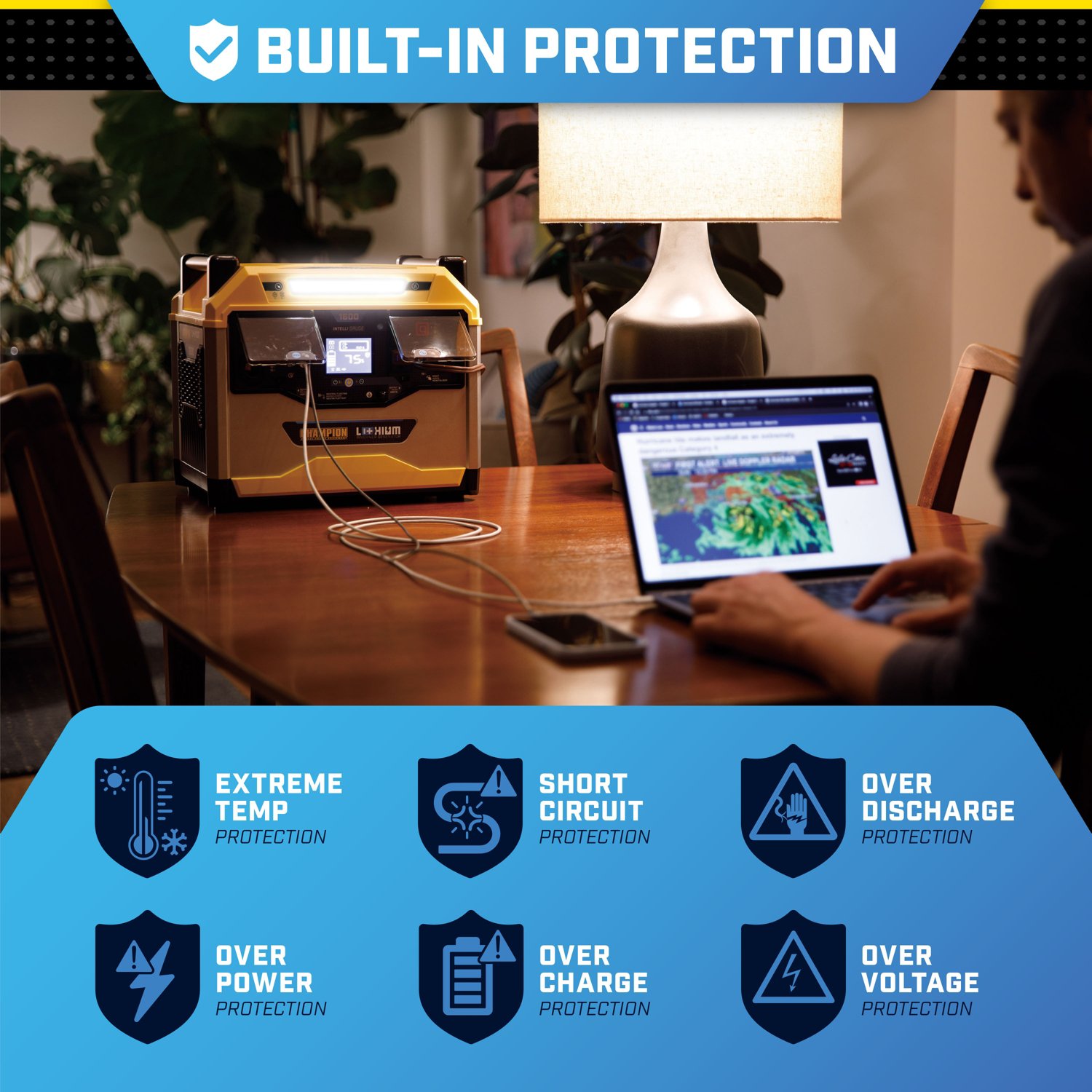 Champion 1238 Wh Portable Power Station                                                                                          - view number 3
