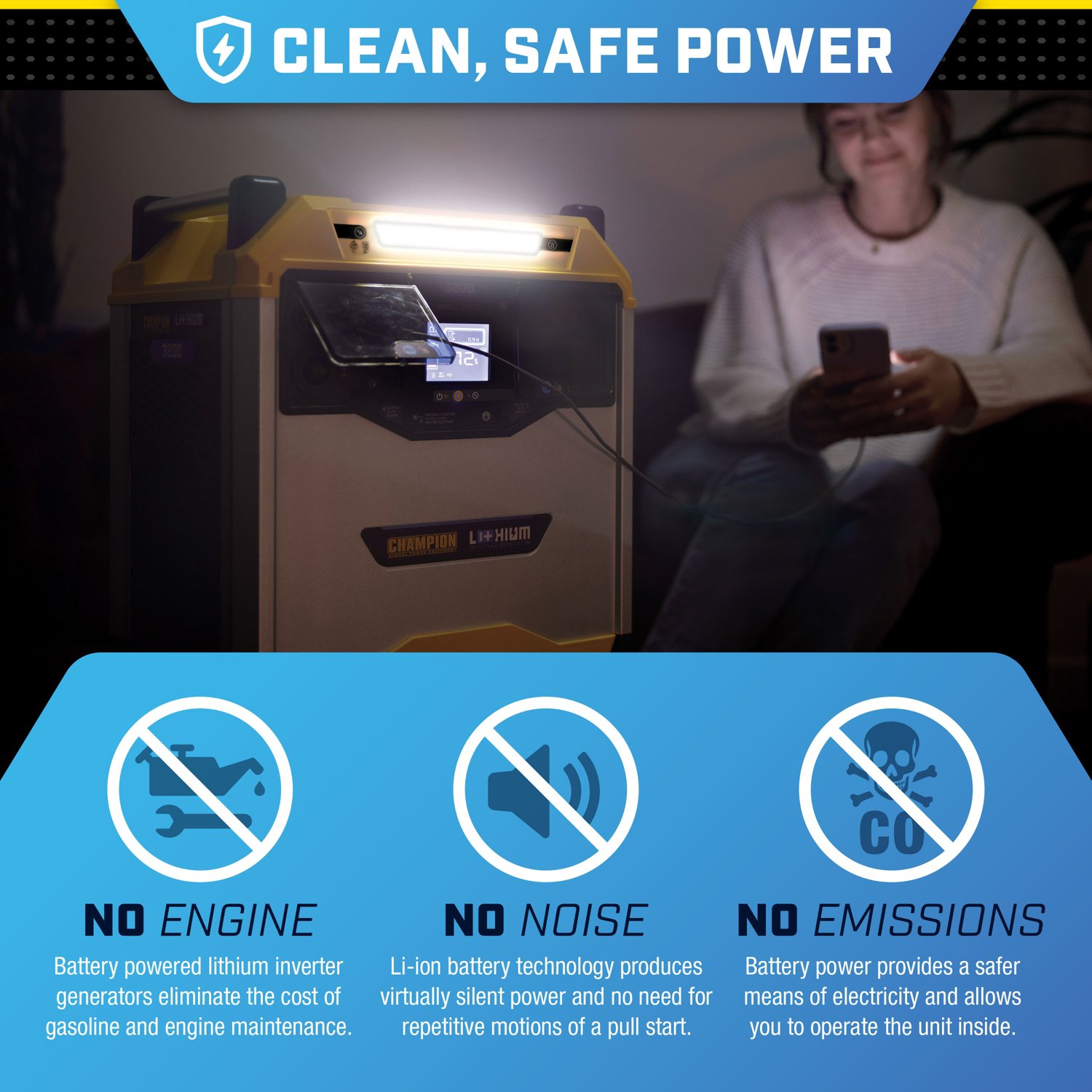 Champion 3276 Wh Portable Power Station                                                                                          - view number 2