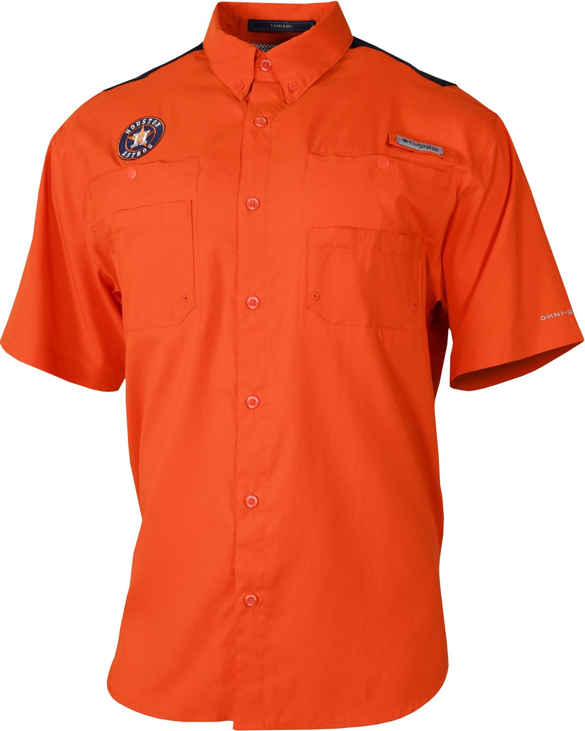 Columbia sportswear men's houston astros tamiami short sleeve shirt hotsell