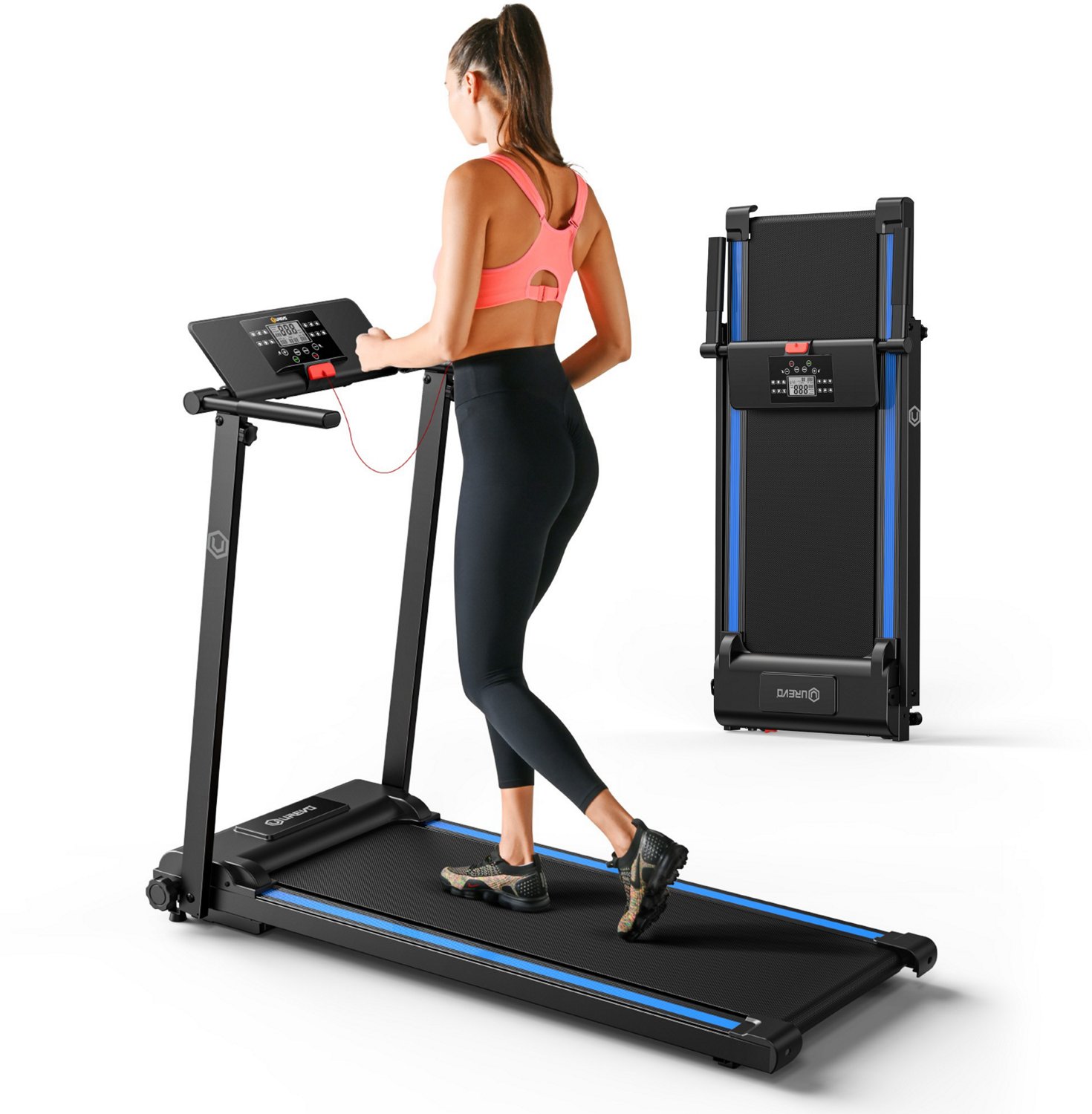 UREVO Folding Mini Treadmill                                                                                                     - view number 1